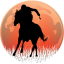 Hrnek kůň silueta č.4 - Druh hrnečku: oranžový