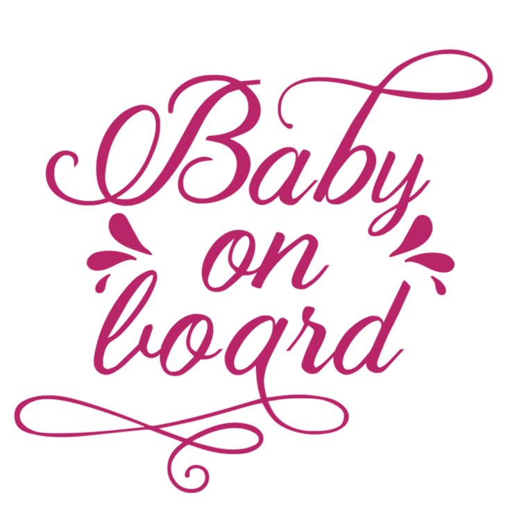 Samolepka na auto Baby On Board 6 - barva samolepky: zelená