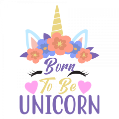 Nažehlovačka Jednorožec  - born to be unicorn