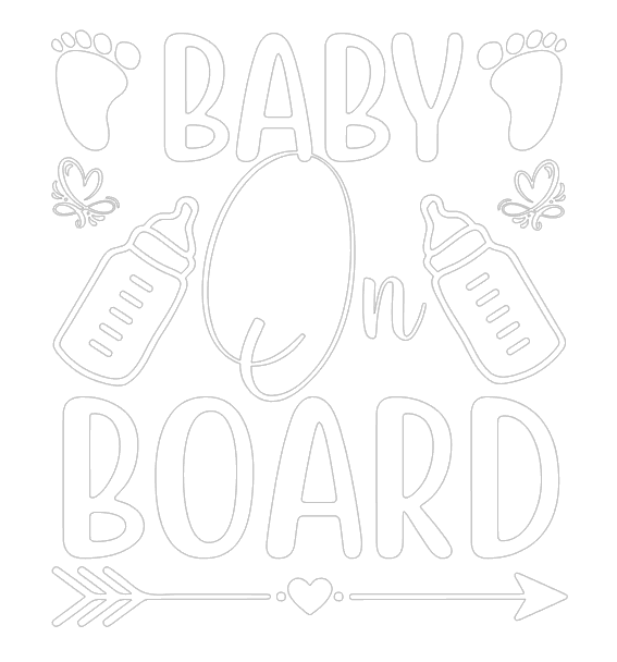 Samolepka na auto Baby On Board 5 - barva samolepky: zelená