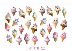 Samolepky jednorožčí zmrzlinky