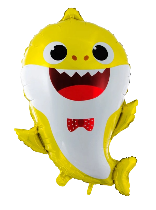 Balónek žralok - žlutý