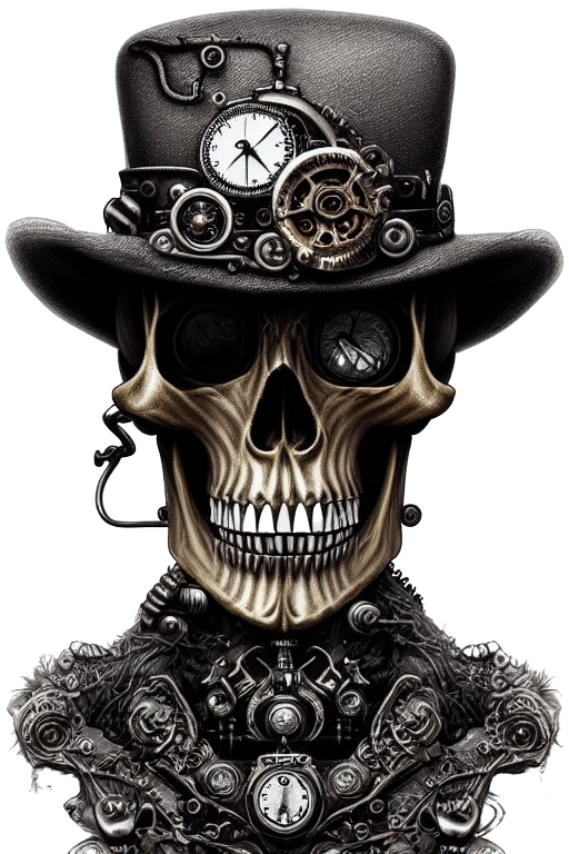 Nažehlovačka SteamPunk kostra