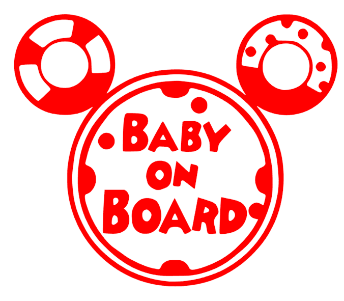 Samolepka na auto Baby on board 20 - barva samolepky: modrá