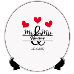 Talířek Mr.&Mrs. 20cm