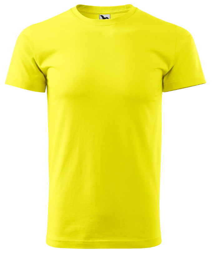 Triko s Vlastním potiskem - UNISEX 200g/m2 - Velikost trička: 146cm (10 let), Barva trička: 96 - citronová