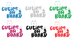 Samolepka na auto Cuties On Board
