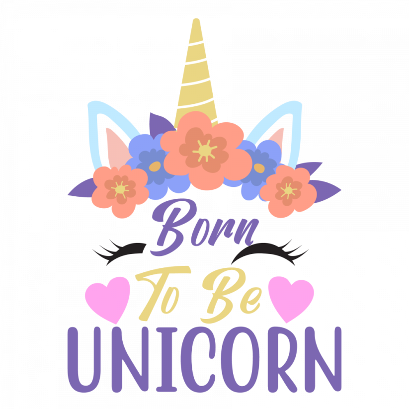 Nažehlovačka Jednorožec  - born to be unicorn