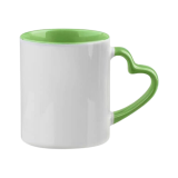zelený vnitřek + ucho ve tvaru srdce