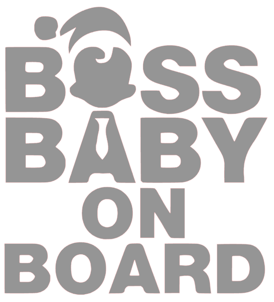 Samolepka na auto Boss baby on board