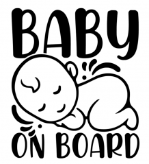 Samolepka na auto Baby On Board 3