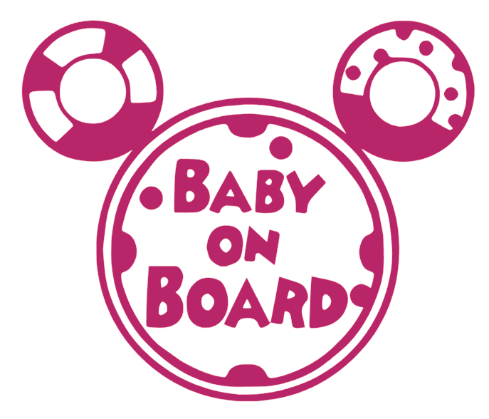 Samolepka na auto Baby on board 20 - barva samolepky: modrá