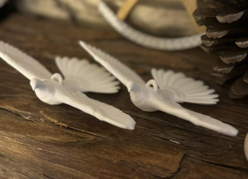 Holubice naděje 2 ks - symbol lásky a přátelství