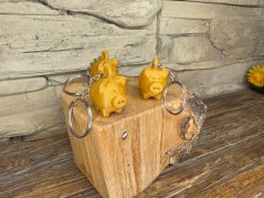 Prasátko pro štěstí - přívěsek na klíče