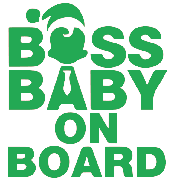 Samolepka na auto Boss baby on board