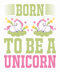 Nažehlovačka Jednorožec  - born to be a unicorn