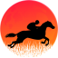 Hrnek kůň silueta č.1 - Druh hrnečku: červený