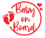 Samolepka na auto Baby On Board 7 - barva samolepky: červená