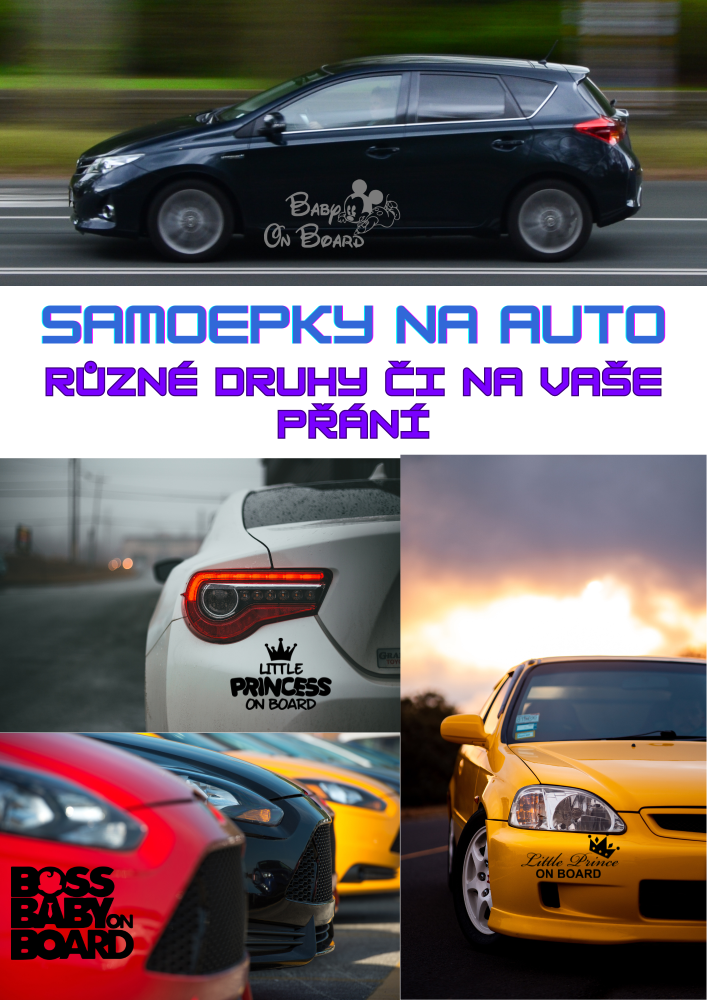 Samolepky na auto - Skladem