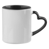 černý vnitřek + ucho ve tvaru srdce