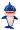modrá