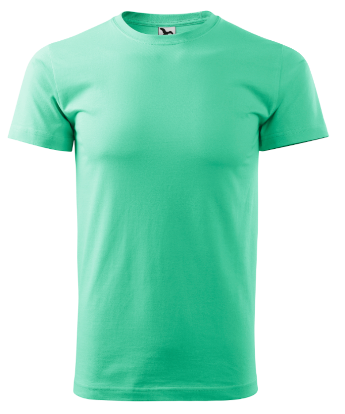 Triko s Vlastním potiskem - UNISEX 200g/m2 - Velikost trička: M, Barva trička: 95 - mátová