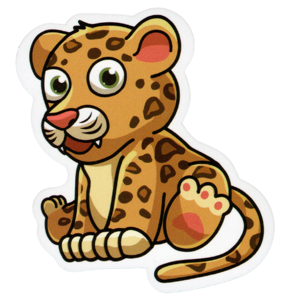 Voděodolná samolepka gepard