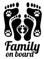 Samolepka na auto Family On Board