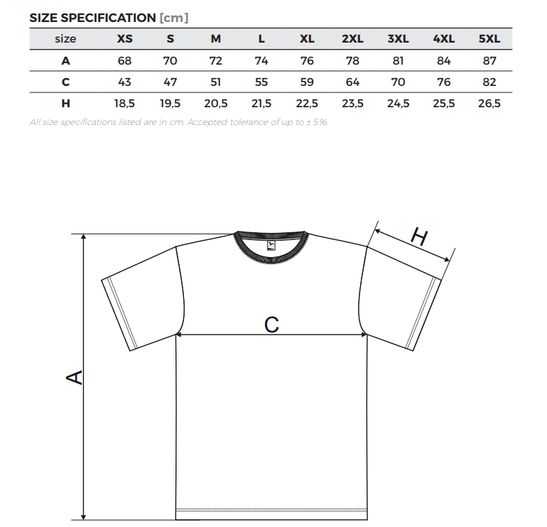 Triko s Vlastním potiskem - UNISEX 200g/m2