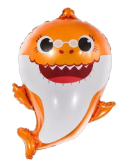 Balónek žralok - oranžový