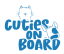 Samolepka na auto Cuties On Board - barva samolepky: modrá