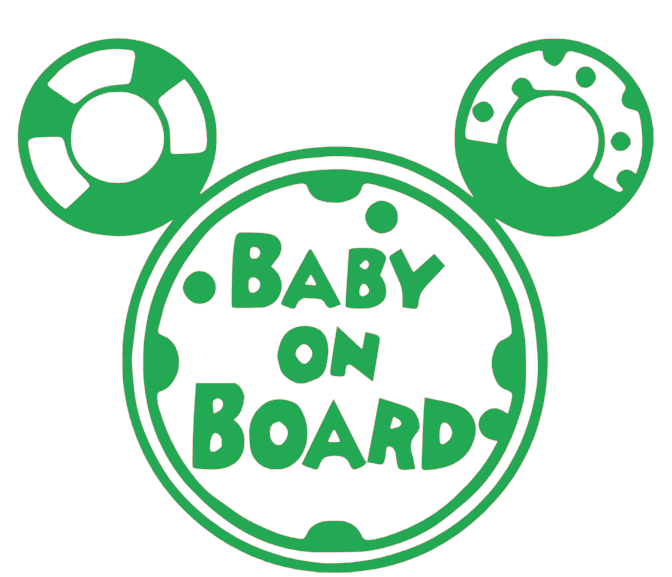 Samolepka na auto Baby on board 20 - barva samolepky: modrá