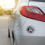 Samolepka na auto Fotbalový míč 3 - barva samolepky: zelená