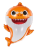 Žralok - oranžový
