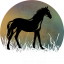 Hrnek kůň silueta č.4 - Druh hrnečku: růžový
