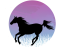 Hrnek kůň silueta č.3 - Druh hrnečku: tmavě modrý