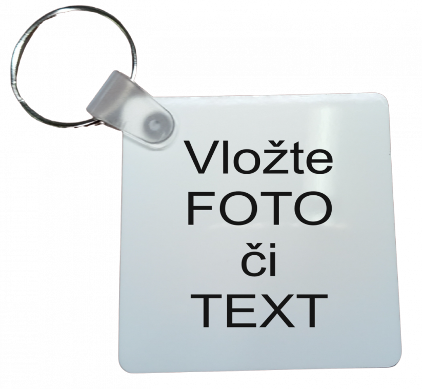 Přívěsek na klíče čtvercový