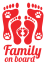 Samolepka na auto Family On Board - barva samolepky: zelená