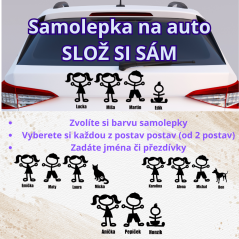 Samolepka na auto - slož si sám