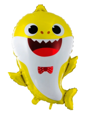 Balónek žralok - žlutý