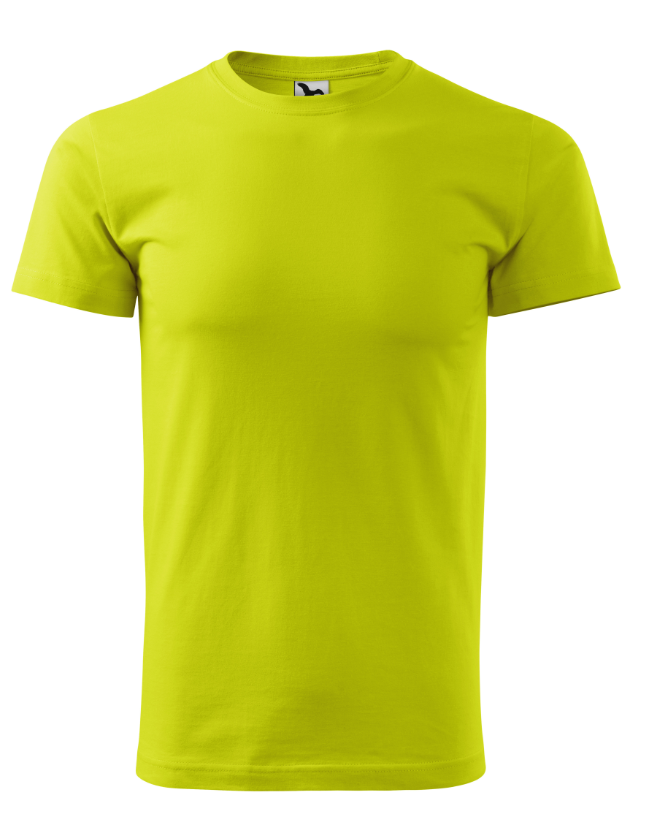 Triko s Vlastním potiskem - UNISEX 200g/m2 - Velikost trička: 134cm (8 let), Barva trička: 62 - limetková