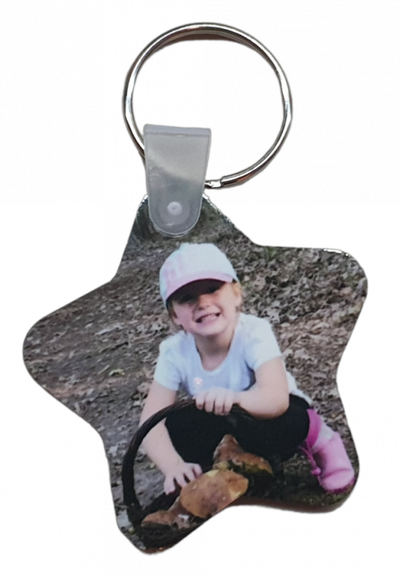 Přívěsek na klíče hvězda