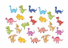 Samolepky dinosauři
