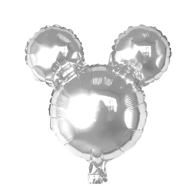 Balónek ve tvaru Myšáka - stříbrný