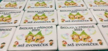Magnetky na památku Školky v přírodě