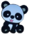 Panda šedá