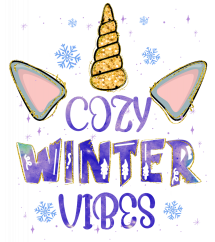 Nažehlovačka Jednorožec - Cozy Winter Vibes