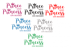 Samolepka na auto Prince and Princess on board