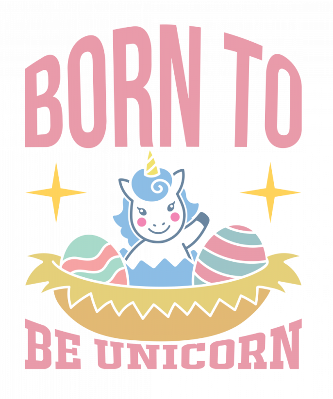 Nažehlovačka Jednorožec  - born to be unicorn 2