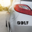 Samolepka na auto Golf - barva samolepky: šedá